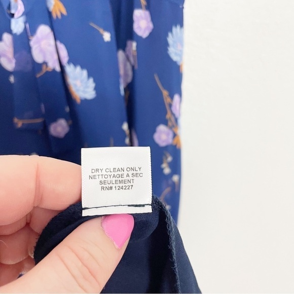 Misa Los Angeles Frederika Floral Tassel Midi Dress Blue Casual Flowy Summer - Picture 7 of 7